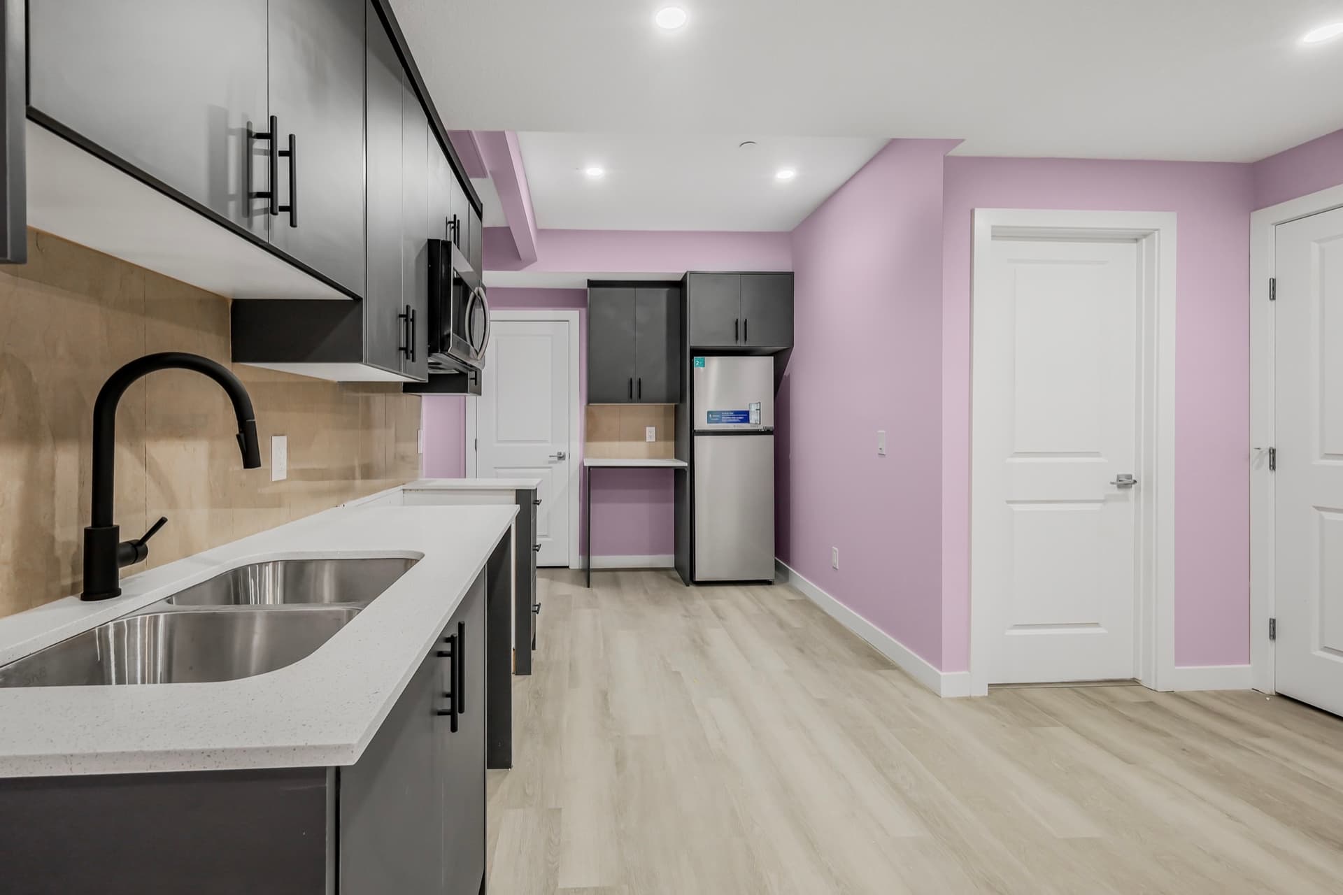 OAF Construction basement renovation project in Calgary